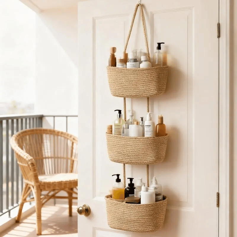 Decorative 3-Tier Hanging Organizer Bag