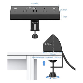 Desk Clamp Power Strip