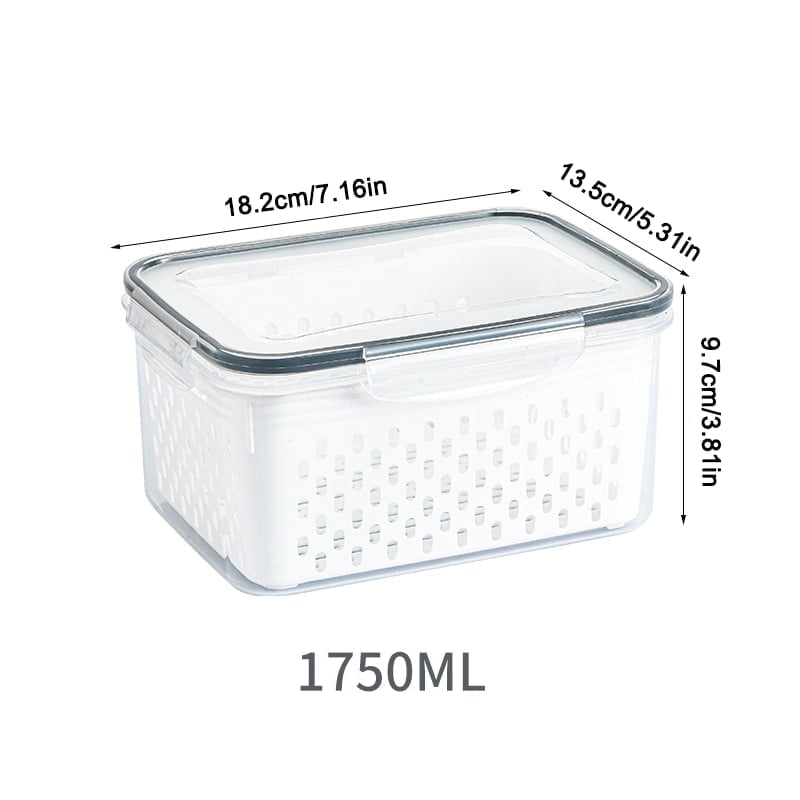 Food Storage Containers for Fridge with Removable Colander