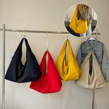Load image into Gallery viewer, Women's Solid Color Textured Draped Tote Bag