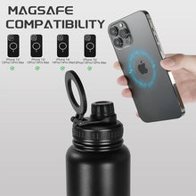 Load image into Gallery viewer, Water Bottle with Magnetic Phone Holder