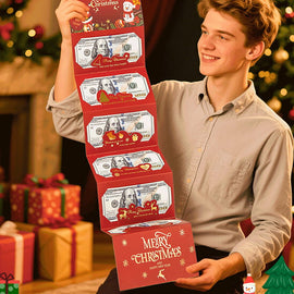 Foldable 6-Slot Christmas Red Envelope