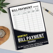 Load image into Gallery viewer, Cleaning Schedule Bill Tracker Notebook