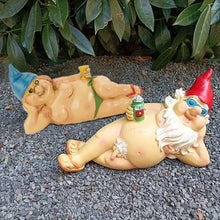 Load image into Gallery viewer, Naughty Garden Gnome Funny Statue