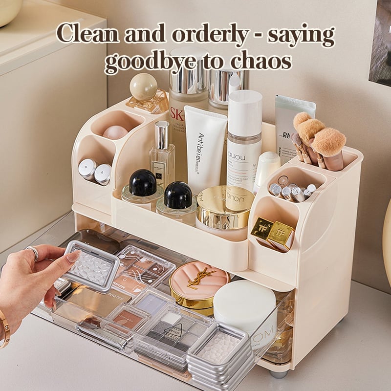 Desktop Makeup Organizer with Drawers