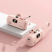 Load image into Gallery viewer, Mini Portable Charger with Built-in Cable
