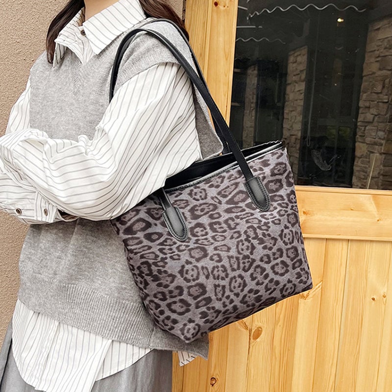 Leopard Print Tote Bag
