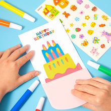 Load image into Gallery viewer, Creative Rainbow Scratch Art Postcard Set for Kids