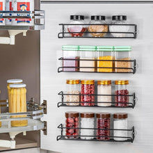 Load image into Gallery viewer, Carbon Steel Wall-Mounted Kitchen Spice Rack