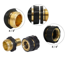 Load image into Gallery viewer, 3/4 Inch Garden Hose Quick Connector 4 Sets/bag