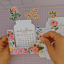Load image into Gallery viewer, 2025 Bloomy Flowers Desk Calendar📅