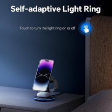 Load image into Gallery viewer, Folding Magnetic Multi-Function 3-in-1 Wireless Charger