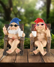 Load image into Gallery viewer, Naughty Garden Gnome Funny Statue