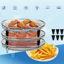 Load image into Gallery viewer, 3-Layer Stackable Air Fryer Rack