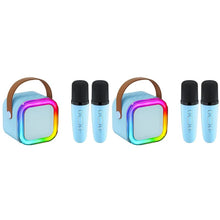 Load image into Gallery viewer, Mini Karaoke Machine with Wireless Microphones