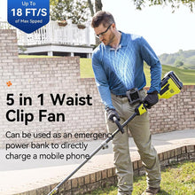 Load image into Gallery viewer, Rechargeable Waist Clip Fan