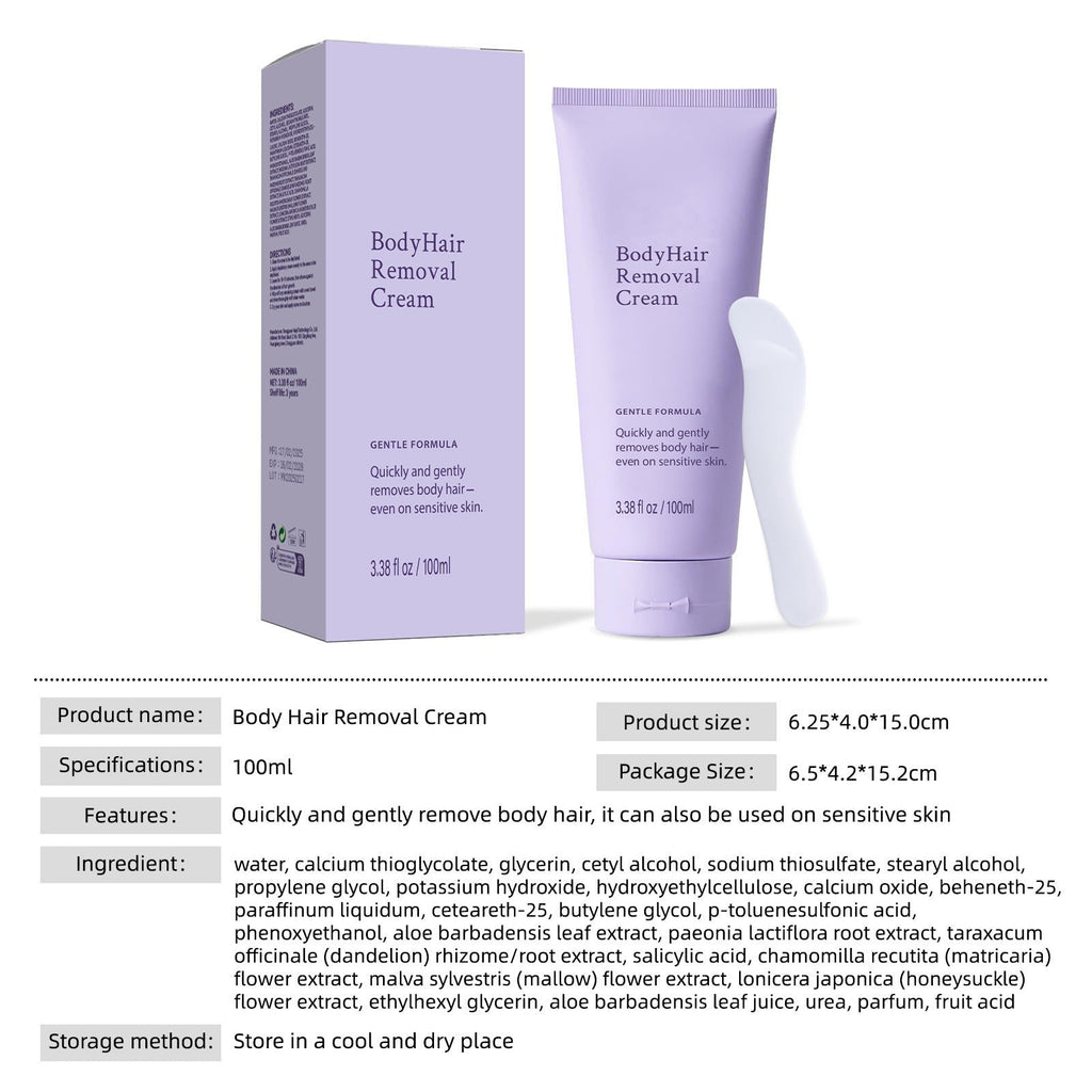 Gentle Hair Removal Cream for Sensitive Skin