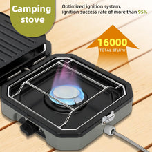 Load image into Gallery viewer, 2 Burner Propane Camping Stove with Grill