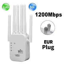 Load image into Gallery viewer, Upgraded 6-Antenna WiFi Extender 1200Mbps