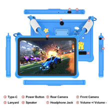 Load image into Gallery viewer, 7-inch kids tablet with protective silicone case