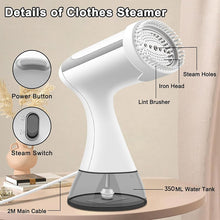 Load image into Gallery viewer, Handheld Travel Clothes Steamer
