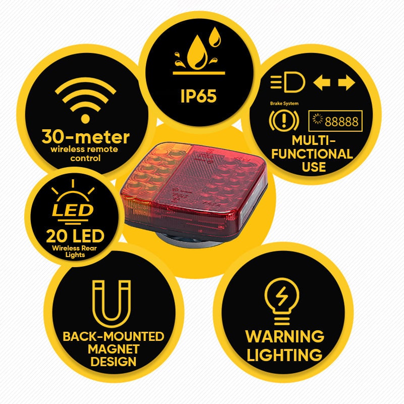 Wireless Trailer Lights Kit