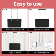 Load image into Gallery viewer, Expandable Hanging Foldable Three-Way Mirror