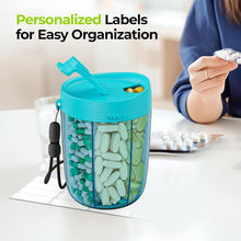 Load image into Gallery viewer, Multi-Compartment 7-Day Pill Organizer