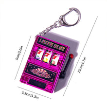 Load image into Gallery viewer, Rotating Fruit Machine Shaped Keychain