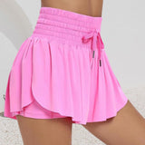 Women's Casual High-Waist Drawstring Athletic Shorts