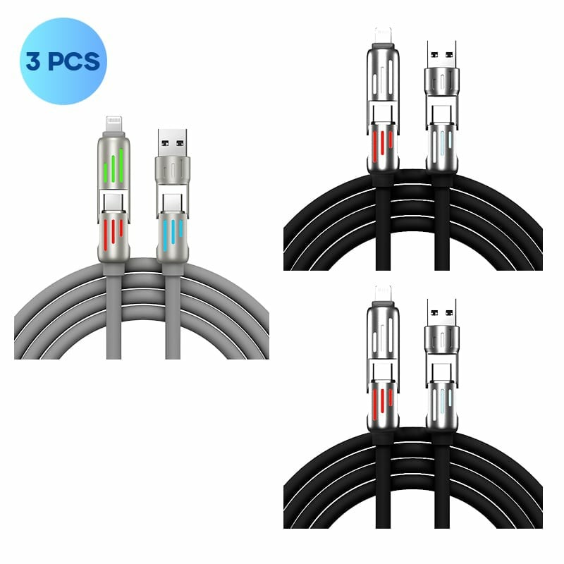 【Extra 10% Off】240W 4-in-1 USB C Cable