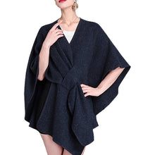 Load image into Gallery viewer, Women's Solid Color Cape Shawl