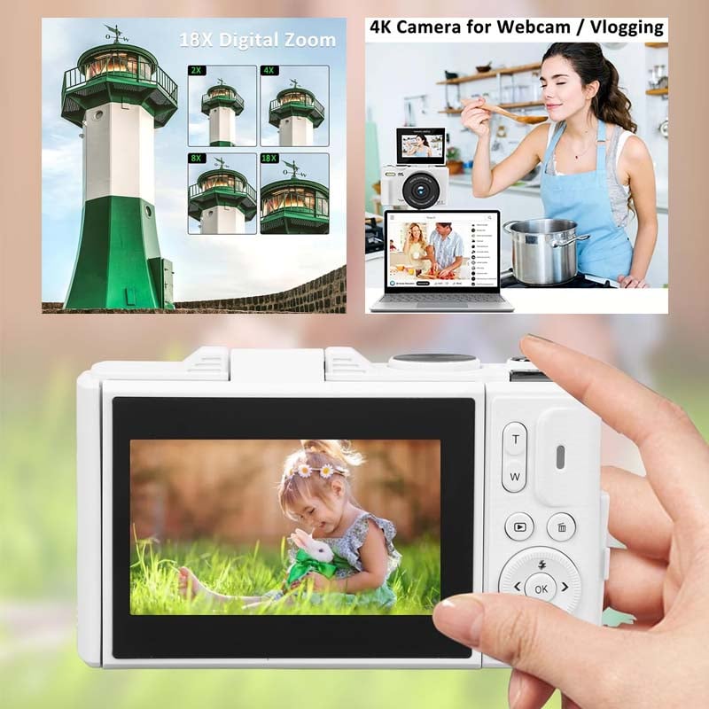 64 million pixel high-definition flip-screen digital camera