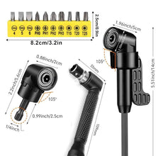Load image into Gallery viewer, 17Pcs Flexible Right Angle Drill Attachment