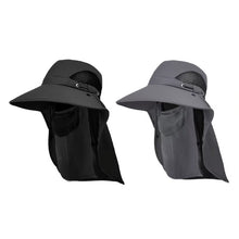 Load image into Gallery viewer, Men's Wide Brim Sun Hat with Removable Face Mask