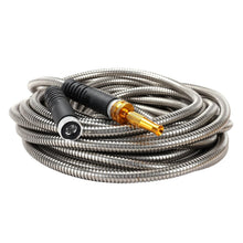 Load image into Gallery viewer, Sakerplus 304 Stainless Steel Metal Garden Hose 50 Feet with Brass Garden Hose Nozzle Flexible