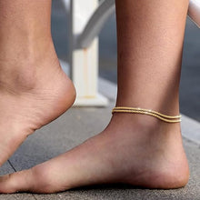 Load image into Gallery viewer, Women's Double Layered Anklet
