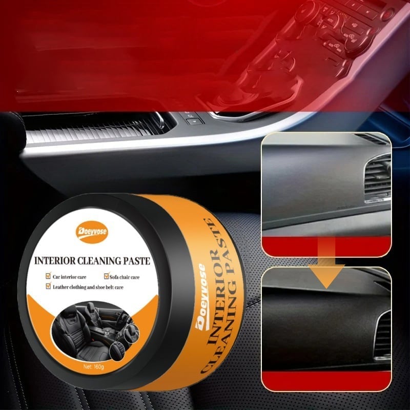 Car interior leather care cream