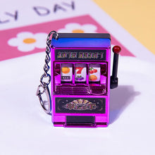 Load image into Gallery viewer, Rotating Fruit Machine Shaped Keychain