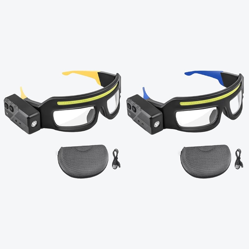 Ultra-Lightweight Motion-Sensing Headlamp with XTE+COB Dual Light Source