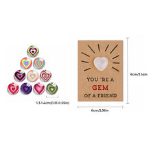 Load image into Gallery viewer, Valentines Cards with Heart-Shape Crystals