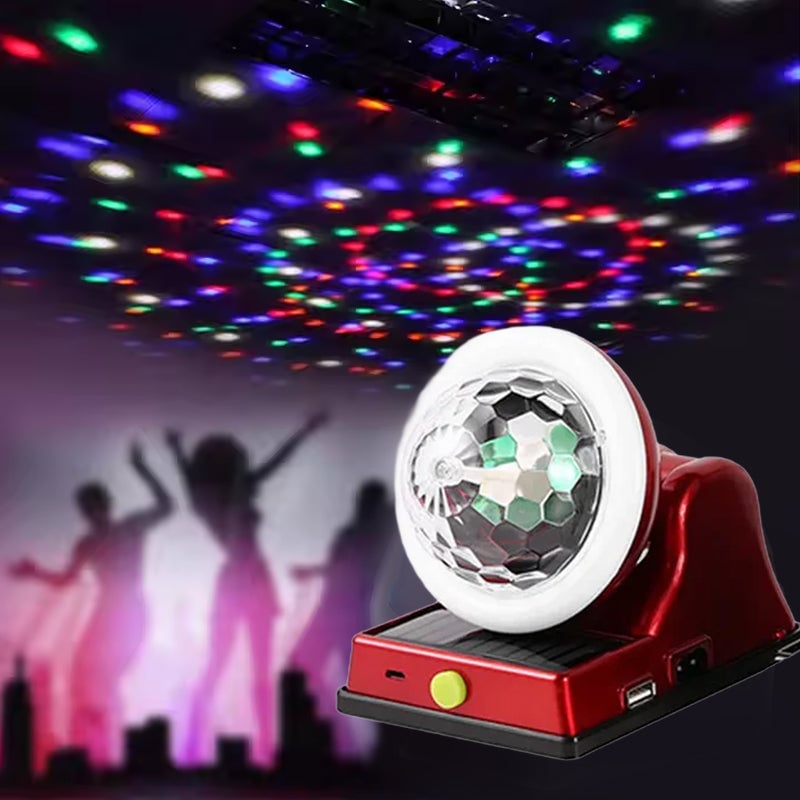 Solar Charging Colorful Magic Ball RGB Atmosphere Light