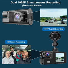 Load image into Gallery viewer, 1080P Dual-Lens WiFi Dashcam