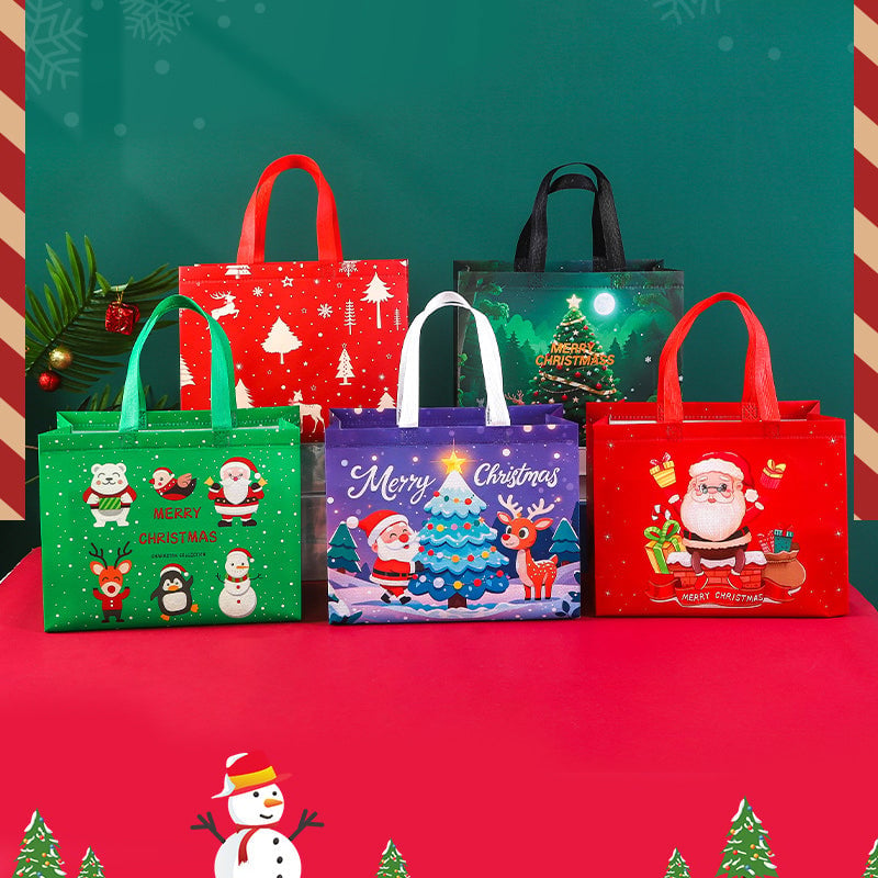 Reusable Water-Resistant Christmas Gift Bags