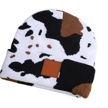 Load image into Gallery viewer, Unisex Cow Print Watch Cap