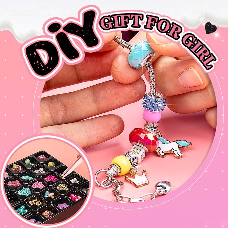 【Extra 50% Off】Girls Charm Bracelet Making Kit