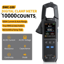 Load image into Gallery viewer, FNIRSI DMC-100 Digital Clamp Meter Multimeter 9999 Counts TRMS