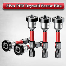 Load image into Gallery viewer, 5pcs Drywall Bit Attachment with Depth Stop