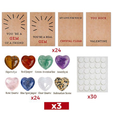 Load image into Gallery viewer, Valentines Cards with Heart-Shape Crystals