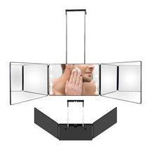 Load image into Gallery viewer, Expandable Hanging Foldable Three-Way Mirror